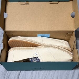 TOMS Beige Canvas Espadrilles